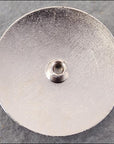 Screw Back Concho Nickle Purple Wheel Shape W/Rope Edge Saddle Belt