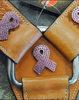 HILASON Western Horse Headstall Breast Collar Set Genuine American Leather Basket Weave Tan