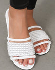 Luisa Square toe Flat Slippers