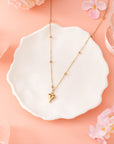 Inaya alloy Puffed Heart Necklace