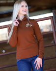 MAKE ALL THINGS WESTERN POLAR FLEECE PERFORMANCE QUARTER ZIP