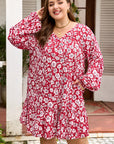 Georgina Balloon Sleeve Relaxed PLUS Dress