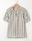 Lorelai Tie Short Sleeve Blouse