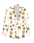 Baha Ranch Vintage Cowgirl Collage Women's Western Blazer in White