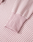 Stripe Thumbhole Drop Shoulder Sleeve Hoodie