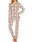 Baha Ranch Christmas Highland Women's Western Pajama Set