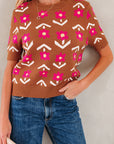 Karla Short Puff Sleeve Sweater