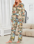 Baha Ranch Colores de Mexico Pictures of the Southwest Satin Pajamas
