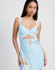MINI LACE CONTRAST DRESS