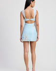 MINI LACE CONTRAST DRESS