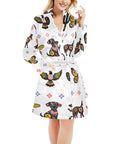 Baha Ranch Colores De Mexico Talavera Floral Animals Robe