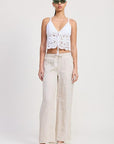 CROCHET LACE TOP