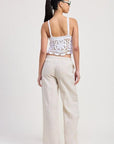 CROCHET LACE TOP