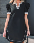 Ruth Sleeve Shift Mini Dress