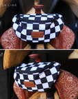 Compact Clip On Saddle Bag With Zipper Closure