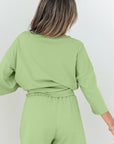 Emmeline Loose V Neck Half Sleeve Tee and Shorts