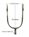 AJ Tack Ladies Stainless Steel Prince of Wales English Spurs