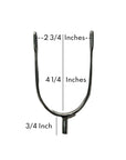 AJ Tack Men's Stainless Steel Prince of Wales English Spurs