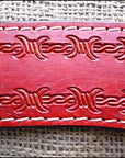 HILASON Western Horse Headstall Breast Collar Set Tack Genuine American Leather Barb Wire Mahogany