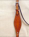 Hilason Western Headstall & Breast Collar Horse American Leather Saddle Tan
