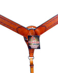 Hilason Western Headstall & Breast Collar Horse American Leather Saddle Tan