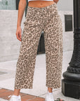 Winnie Print Straight Loose Jeans