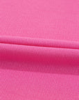 Ribbed Pearl Beaded Puff Sleeve Top