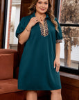 Keily Zip Collared Mini PLUS Dress