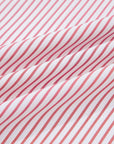 Plus Size Pinstripe Ruffle Hem Midi Dress