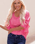 Holly Oversized Leopard Puff Sleeve Blouse