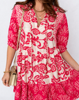 Ariel Loose Flower Mini Dress