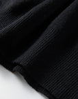 Solid High Neck Sweater and Pleated Mini Skirt Set