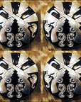 Western Screw Back Concho1 Cross Gun Black Saddle Headstall Bling Cowgirl