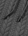 Promise Textured Baggy Solid Hoodie