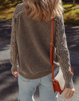 Cable Knit Long Sleeve Sweater