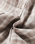 Checker Button-Up Chest Pocket Hooded Shacket