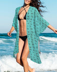 Baha Ranch Turquoise Brands Duster Kimono Coverup