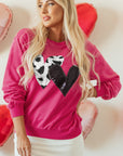 Whitley Heart Patch Graphic Sweatshirt