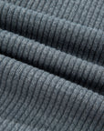Ribbed Knit Flap Pocket Button-Up Shacket