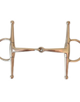 AJ Tack Stainless Steel Full Cheek Snaffle Bit with Triangle Mouth