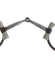 AJ Tack Antique Brown Offset Dee Snaffle Bit
