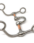 AJ Tack Argentine Stainless Steel Short Shank Correction Bit with Copper Bars