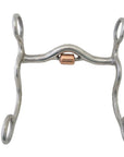 AJ Tack S Shank Low Port Roller Grazing Bit