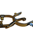 Stainless Steel Ladies All Around Spurs With Solid Brass Rosebud Rowels