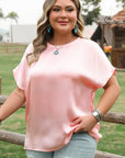 Nyomi Short Batwing Sleeve PLUS Top