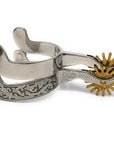 AJ Tack Men's Gal Leg Engraved Spurs