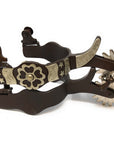 AJ Tack Men's Flower and Spurs Western Spurs