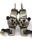 AJ Tack Men's Antique Brown Pirate Skull Bumper Spurs