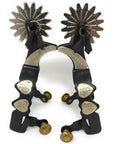 AJ Tack Youth Antique Brown Hearts Spurs