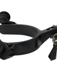 AJ Tack Baby Black Steel Spurs